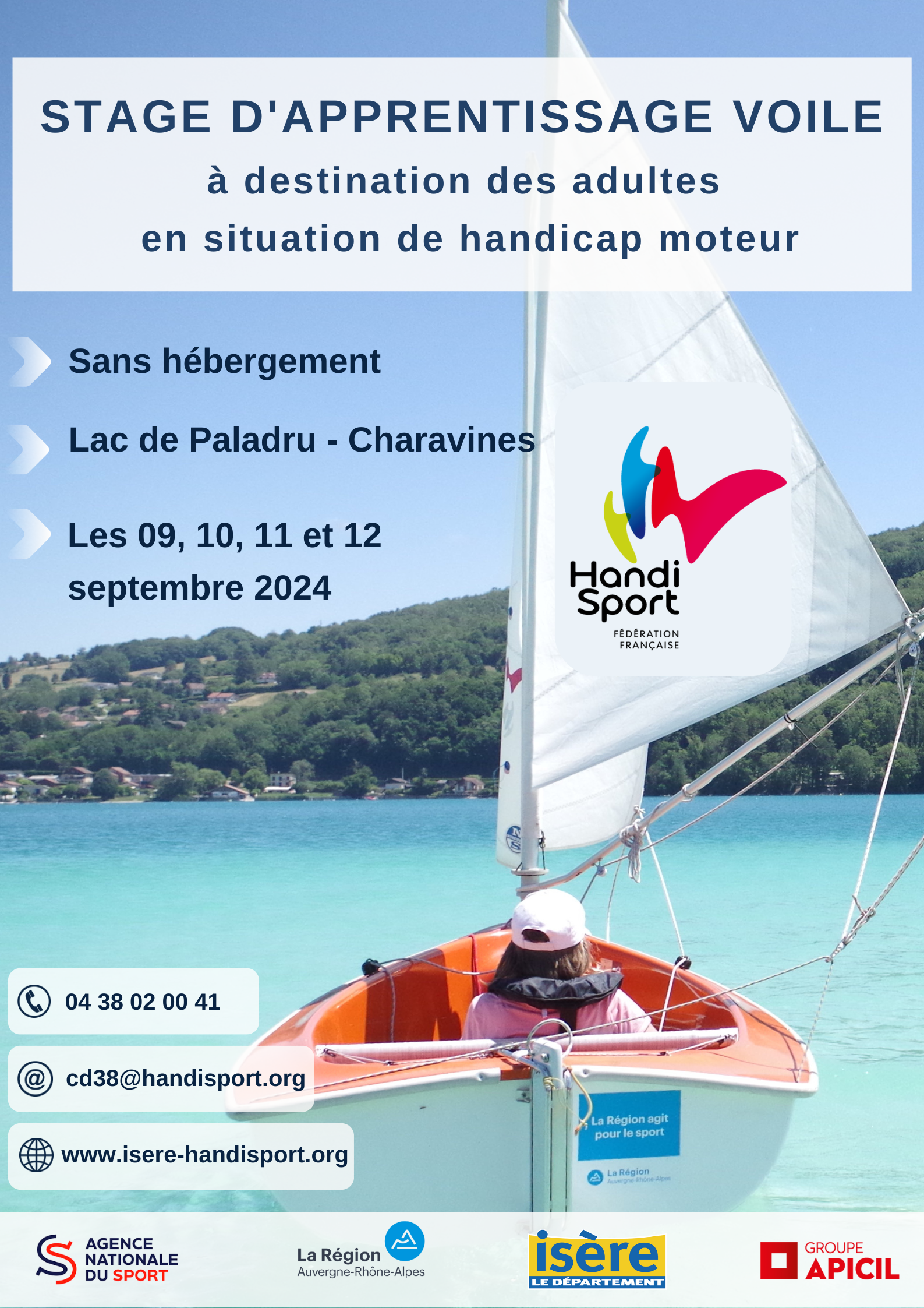 Stage d’initiation à la voile – septembre 2024